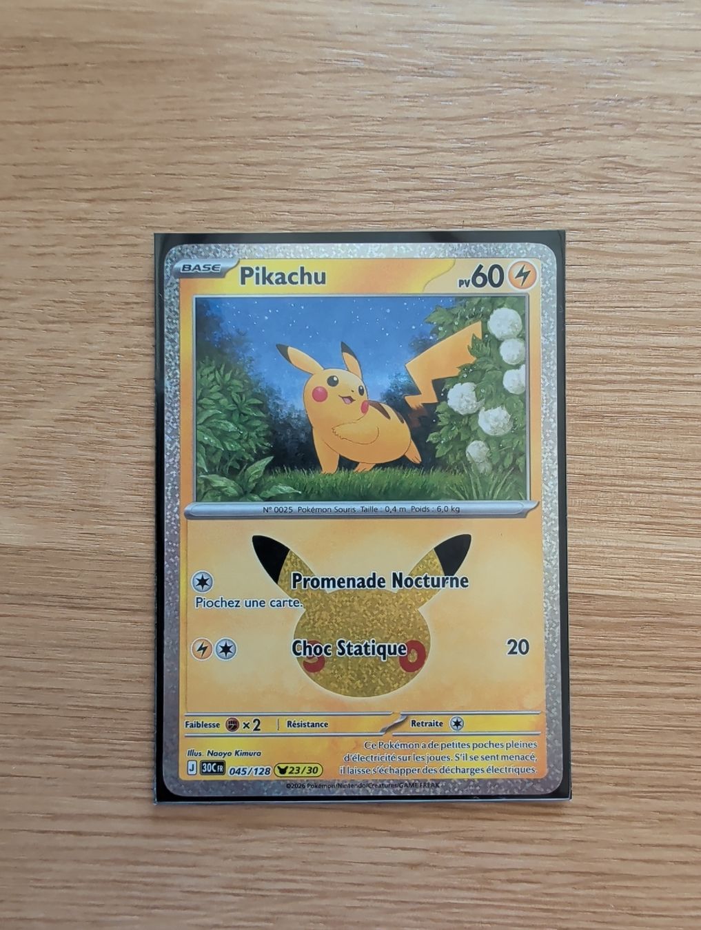 Pokémon Carte collezionabili: Pikachu 30 ans FR - 23/30  – Nuovo (secondo la descrizione) da Colombier NE venduto da rob_vb5l