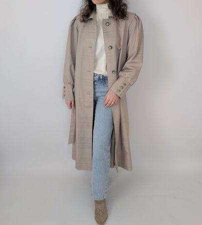 Beige Übergangs-Trenchcoat, Grösse 38, sehr guter Zustand!