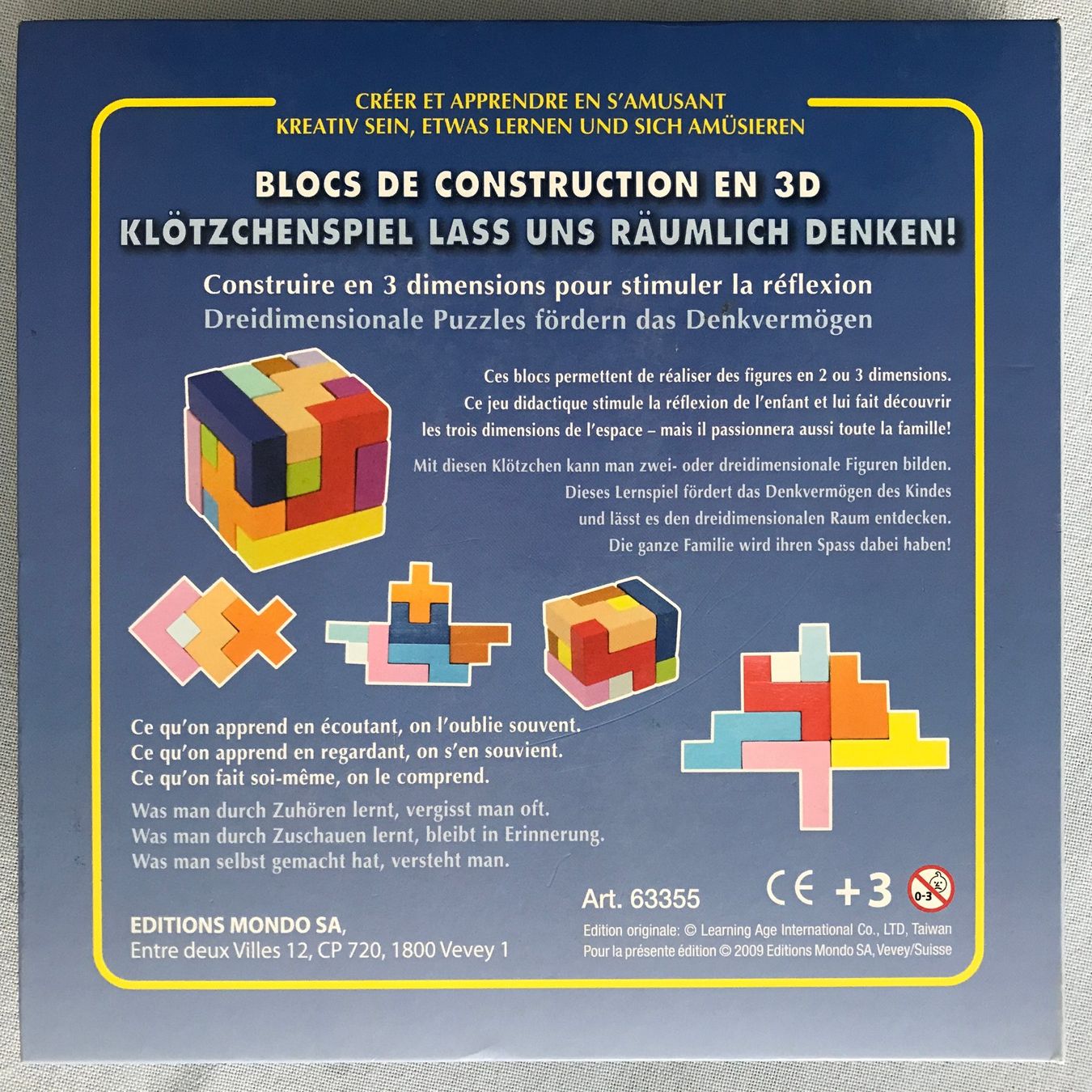 Puzzle: Puzzle/dreidimensional/Klötzchen Spiel /Holz – Usato da Dübendorf venduto da nerino03 2