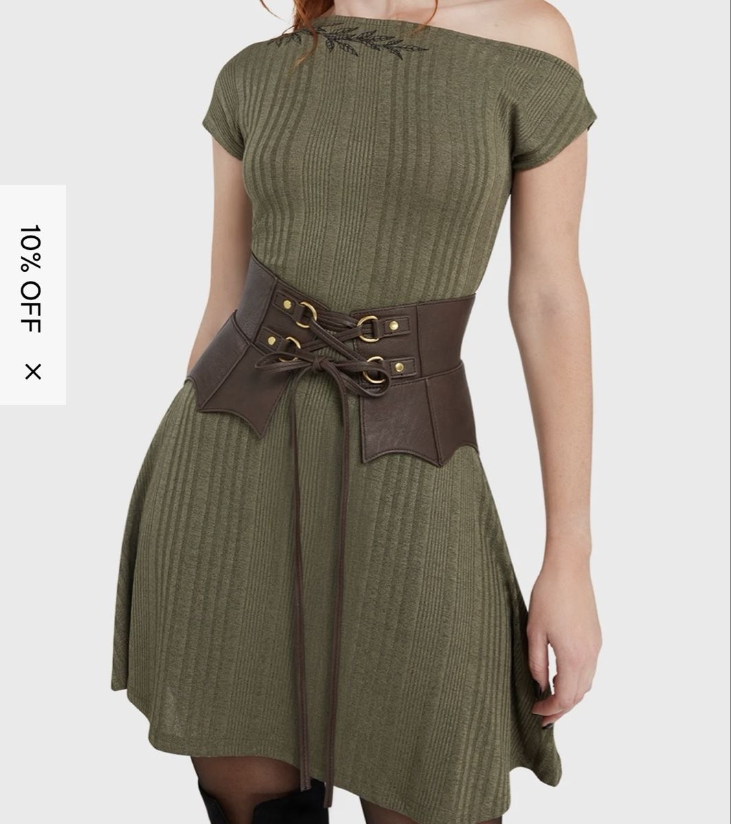 Killstar Kleider: Killstar Ethereal Forest Kleid, olive Gr L neu – Neu und originalverpackt aus Holziken von BlackCrow 2