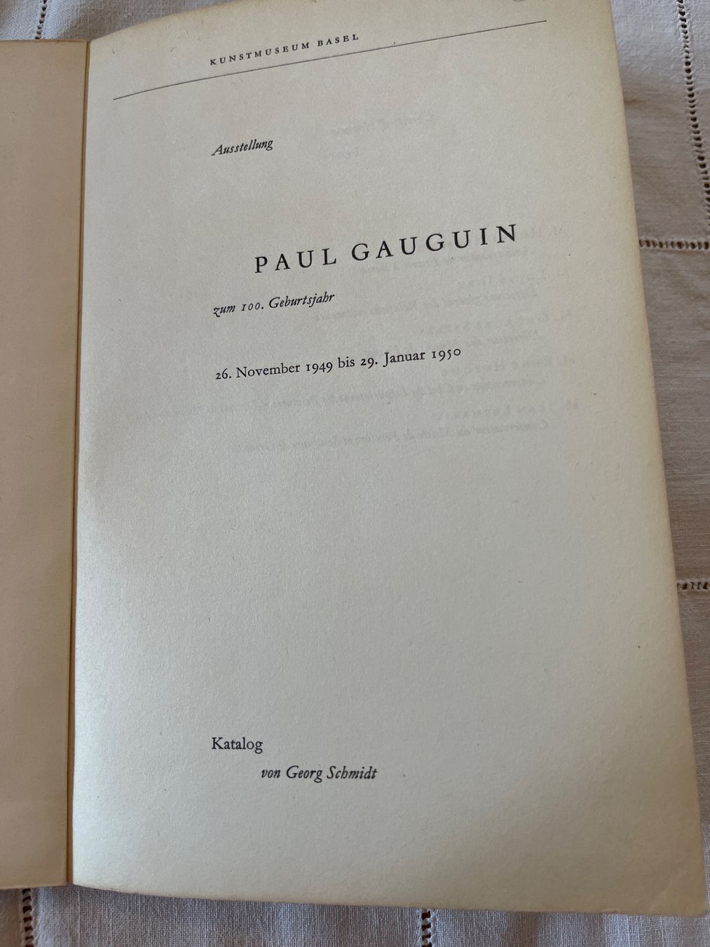 Libri: Paul Gauguin Kunstmuseum Basel – Usato da Wangen ZH venduto da via_g5br 1