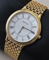 Certina Saphirglas Vergoldet elegante Damenuhr 33mm