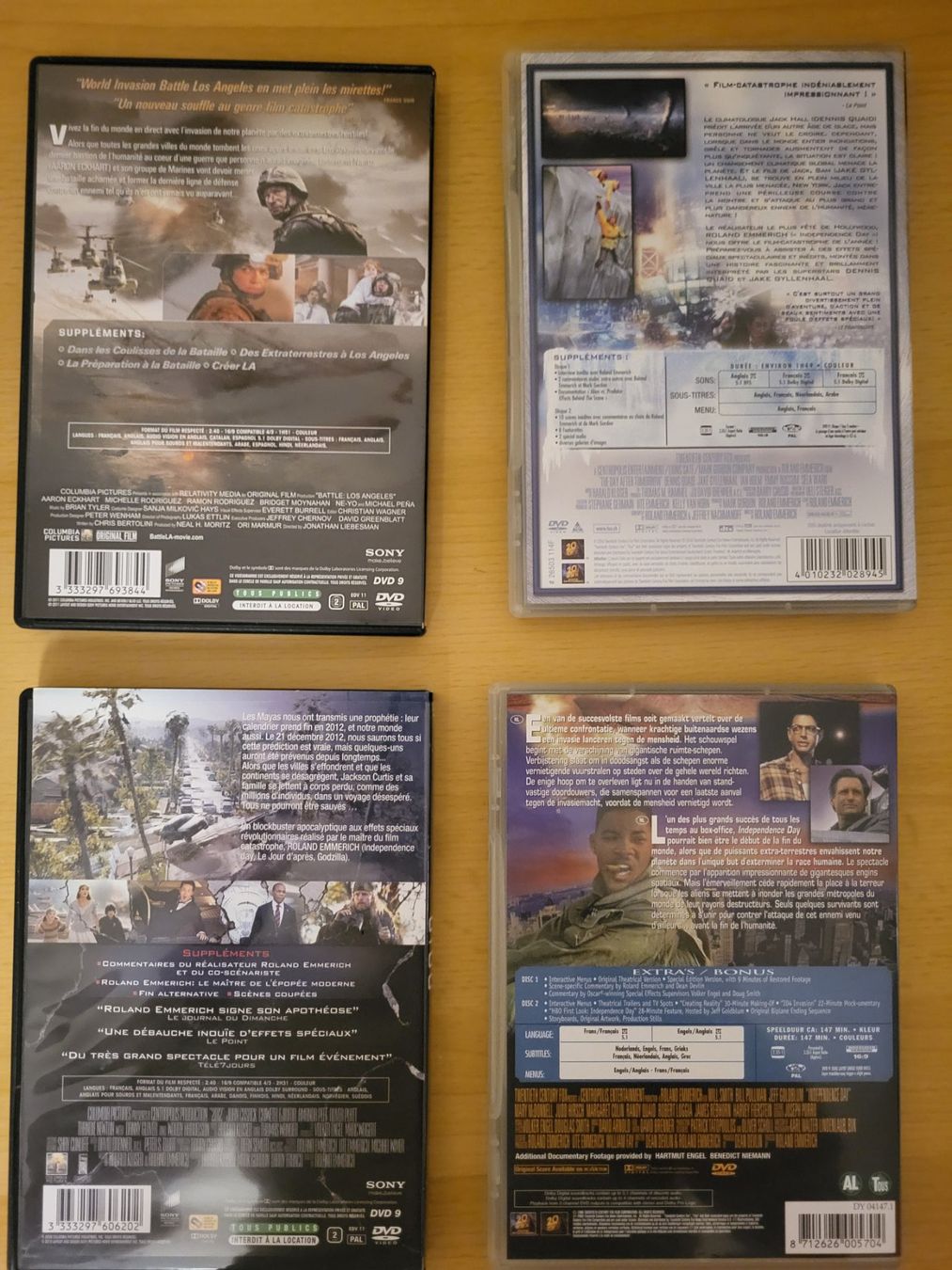 Tutti i DVDs: Lot 4x DVD films catastrophes – Usato da Morlon venduto da yan_y92p 1