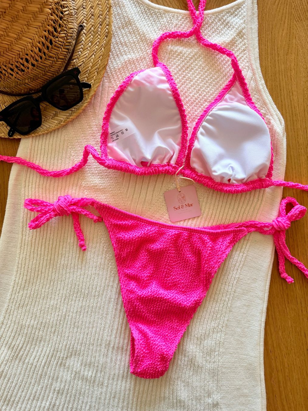 Costumi da bagno & Bikini: 💥SALE!! Bikini Pink Textured Gr. S - Neu - GRATIS VERSAND – Nuovo e nell'imballaggio originale da Gockhausen venduto da van_82kh 1