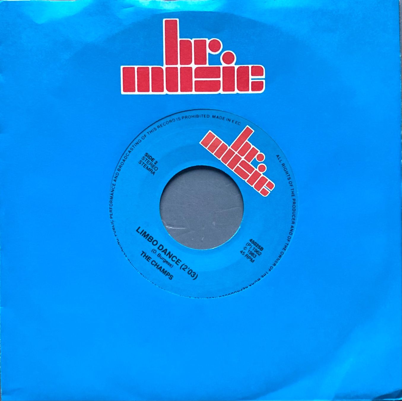 Dischi in vinile: THE CHAMPS - TEQUILA / LIMBO DANCE – Usato da Poliez-Pittet venduto da Newtown-Records 1