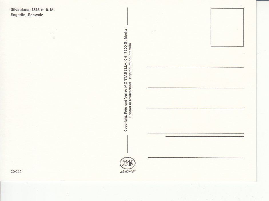 Cartoline postali: Silvaplana um 1995 – Usato da Bürglen TG venduto da StampGraf 1