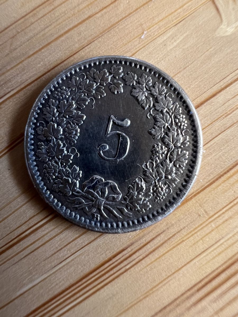 Alle Münzen: 5-Rappenstück Billon 1873 – Gebraucht aus Laufen von groove60 1