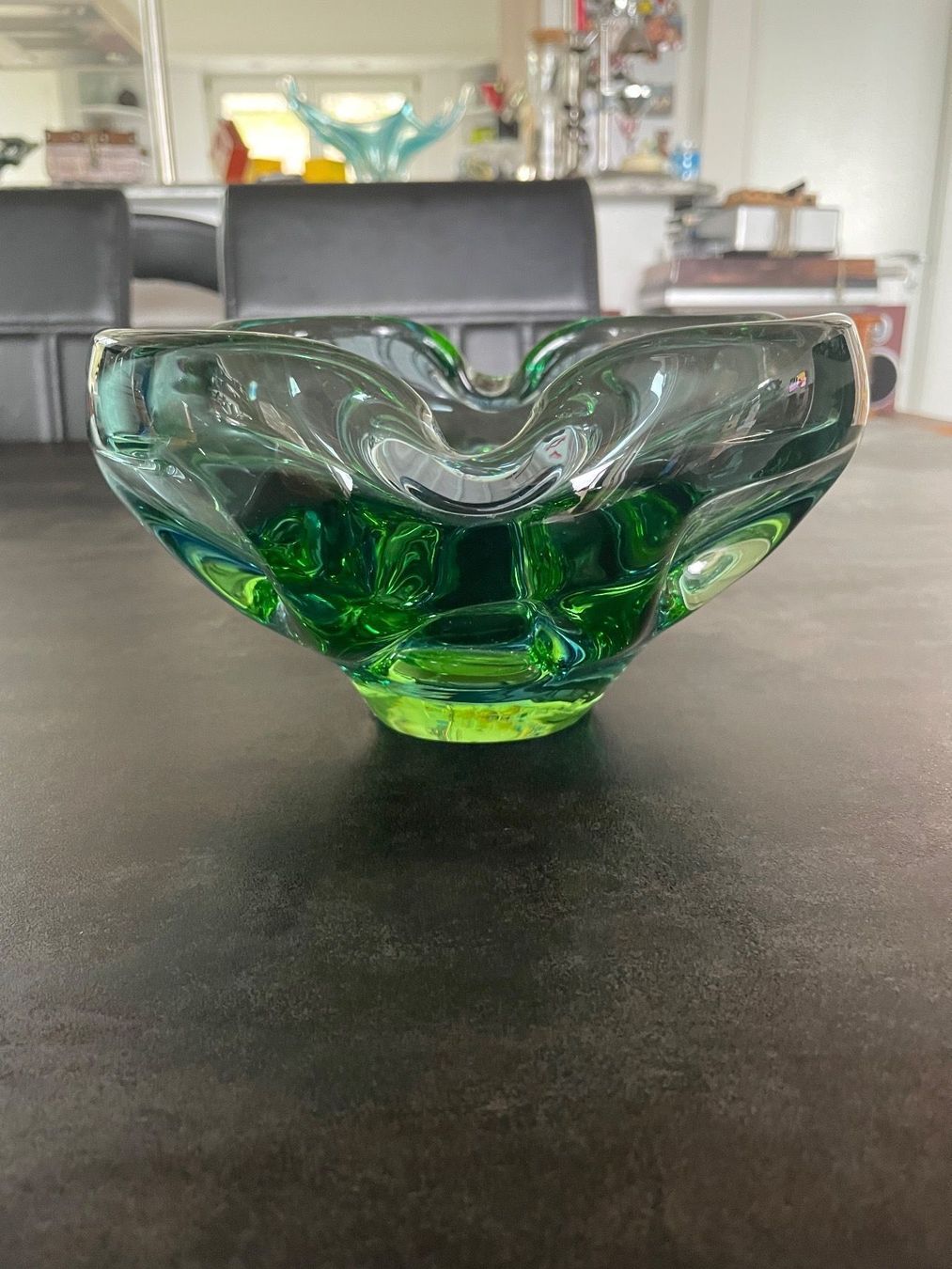 Portacenere: Ancien Cendrier Verre Soufflé Skrdlovice – Usato da Vallamand venduto da Bricbracbroc82 2