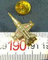 F/A-18 SWISS AIR FORCE MILITÄR ARMEE-SUISSE SCHMUCK-PIN GOLD