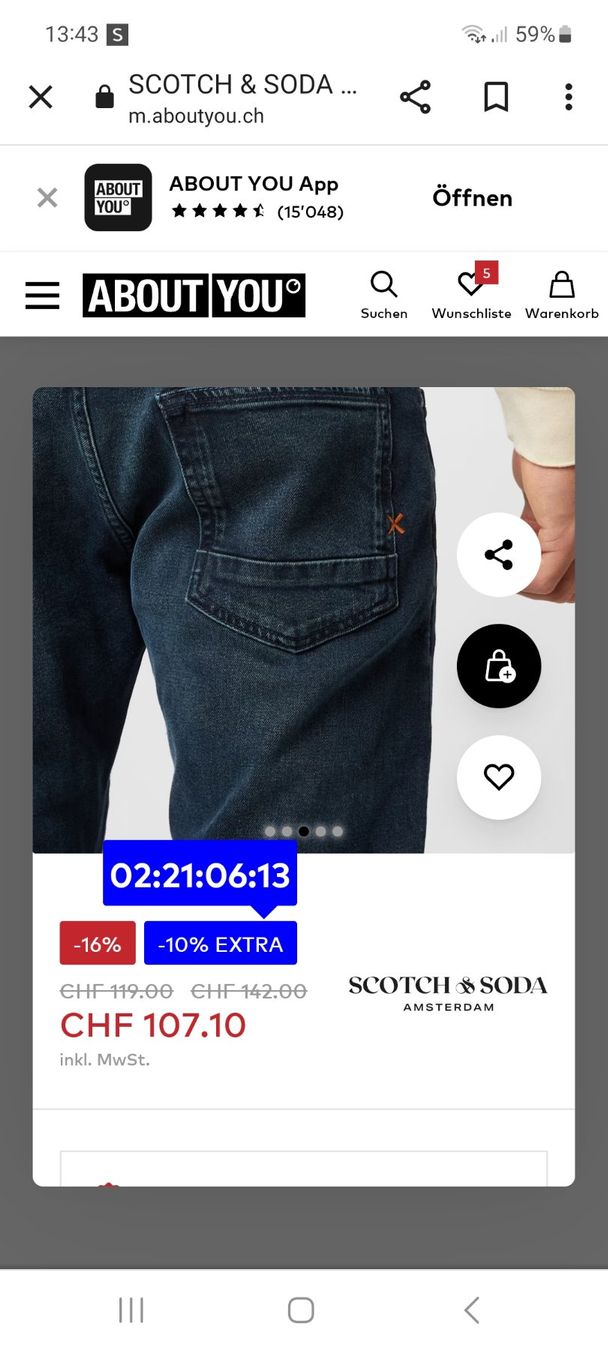 Jeans: Slim Jeans Scotch & Soda – Nuovo (secondo la descrizione) da Muri AG venduto da ReBoutique 8