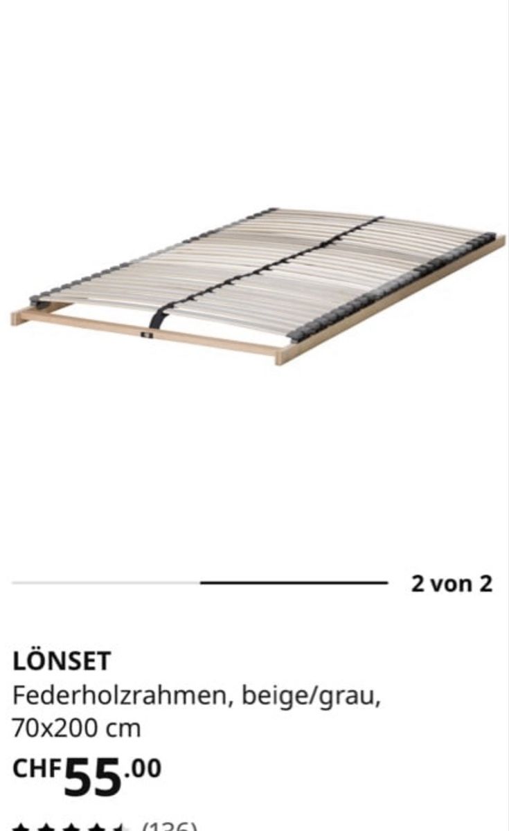 Ikea Letti: Malm Bett 140x200 – Nuovo (secondo la descrizione) da Sursee venduto da Magic1978 3