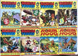 8x Hefte - ROBIN HOOD -  Bastei Verlag