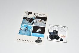 Hasselblad 503 CW Sticker + Postkarte 30 Years in Space rar