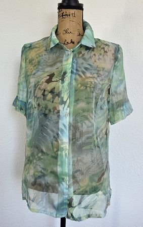 Sommerbluse, Gr. 38, Transparent - Sommerlich!