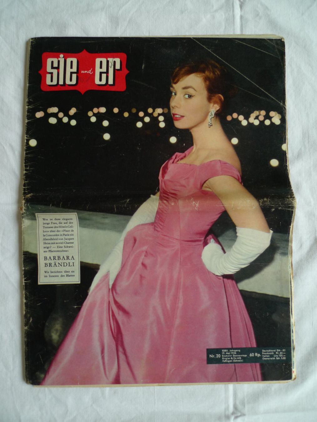 Zeitschriften & Magazine: Zeitschrift Sie + Er , Nr. 20, 17. Mai 1956 – Gebraucht aus Winterthur von Sacramons