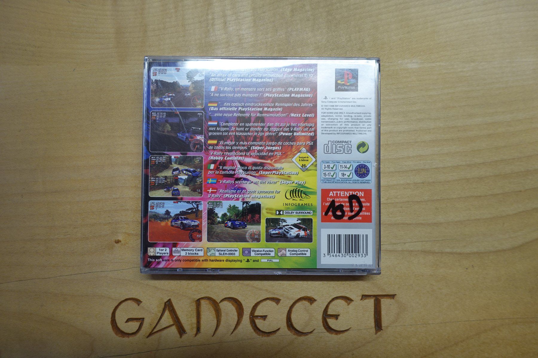 Sony Spiele: V-Rally: 97 Championship Edition - Platinum – Gebraucht aus Steinach von Gamecet 3