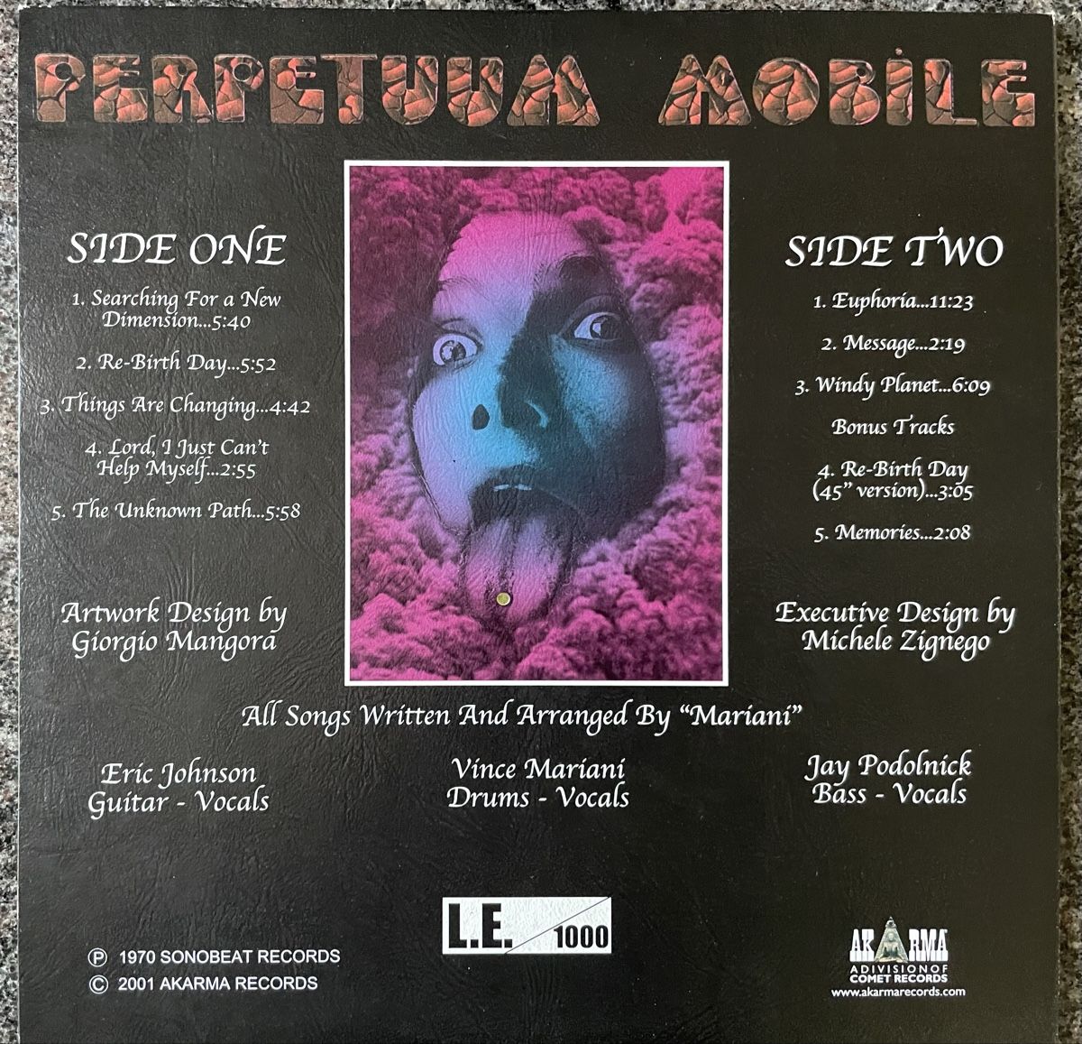 Schallplatten: Mariani - AKARMA - Vinyl LP - Perpetuum Mobile – Gebraucht aus Olten von Bluespapst 1