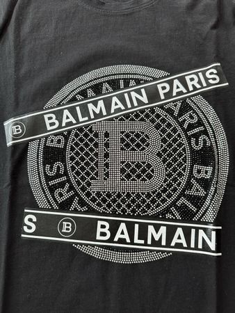 Balmain T-Shirt, Schwarz, Grösse L, Neuwertig, Top Zustand