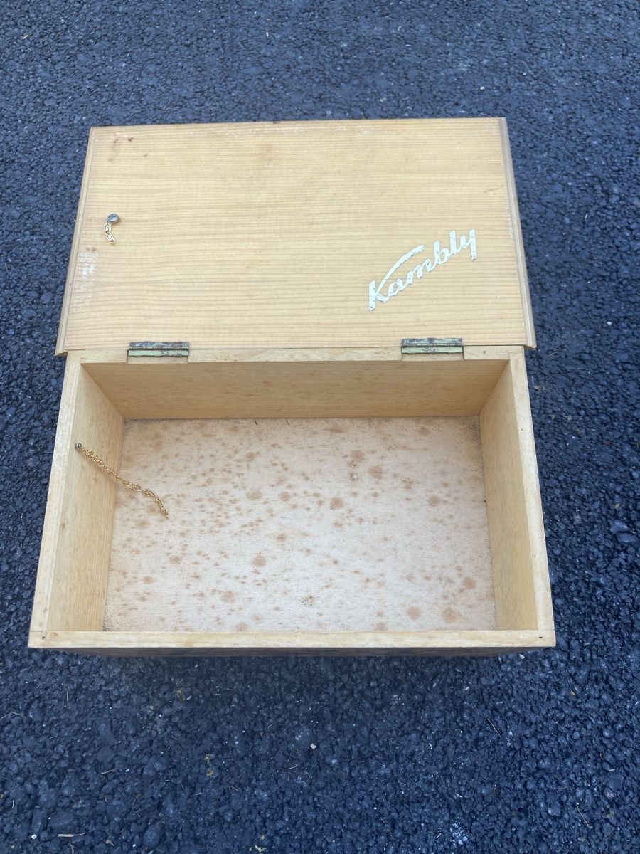 Cassapanche: Holzkassette, Truhe bemalt, Kambly – Usato da Kleinlützel venduto da Shabby579 2
