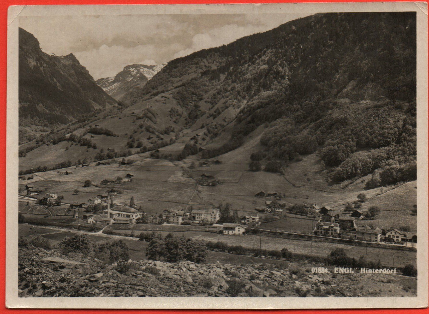 Cartoline postali: ENGI Hinterdorf - Fabrik – Usato da Jona venduto da philajona