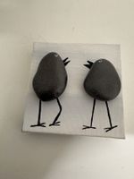 Bild mit Vögel auf Leinwand 10x10 cm Neu