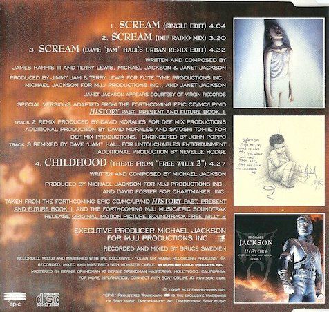 CDs: CD-Maxi Michael Jackson - Scream (1995) – Gebraucht aus Möriken AG von mineralia 1