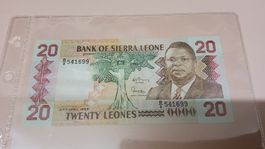 20 Leones Sierra Leone 1988 NEU