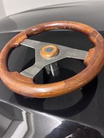 Holzlenkrad Metall poliert Chrom Optik gut erhalten
