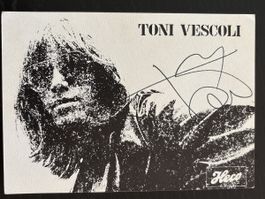 Autogrammkarte Toni Vescoli handsigniert