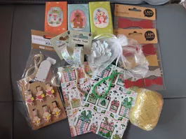 dekoset Klammern, Tasche, Washi, Schleifen Neu