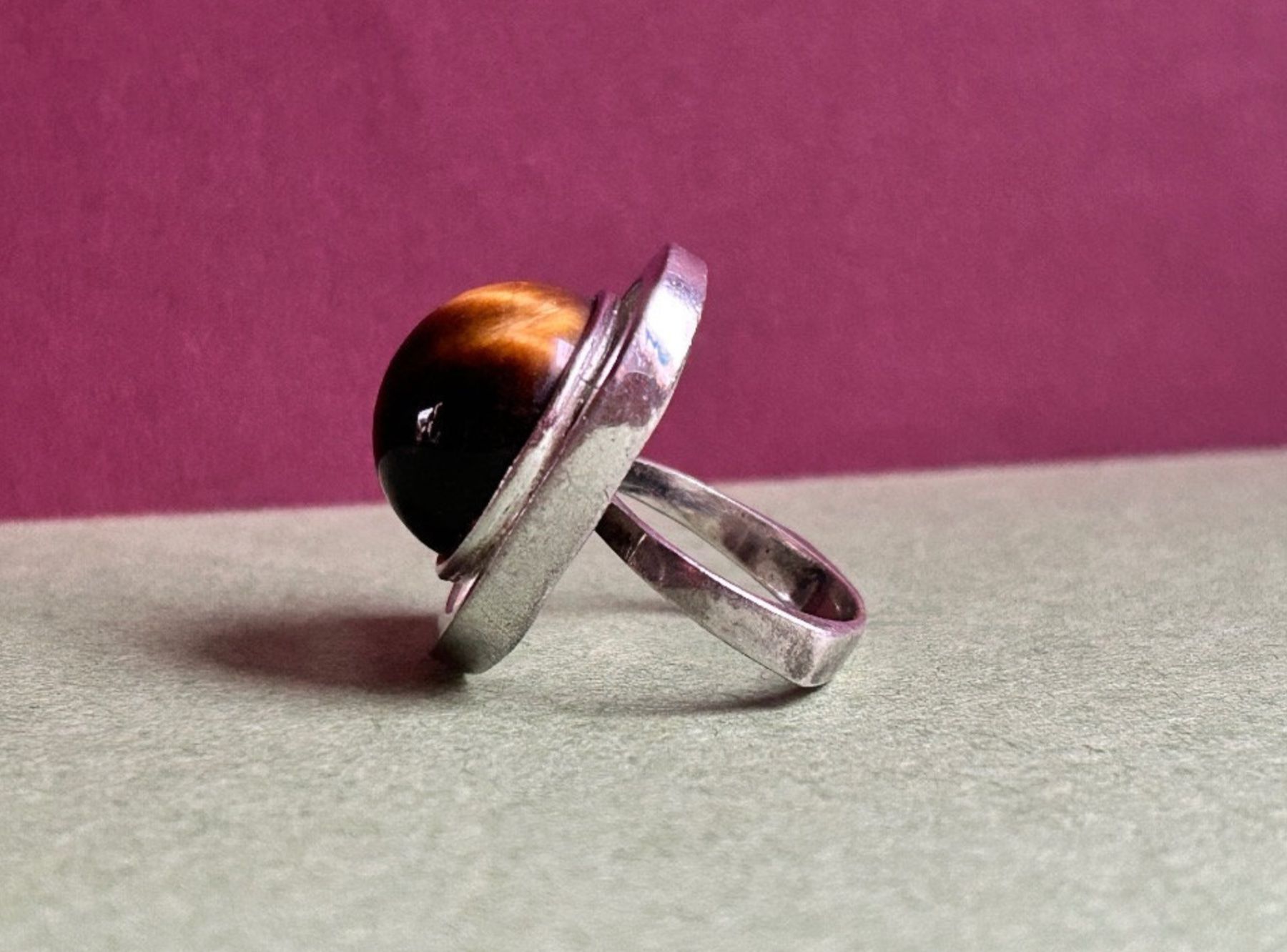 Anelli: Silberring Retro Tigerauge (52) – Usato da Laufen venduto da Bellebellezza 3