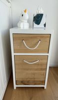 Nachttisch mit 2 Schubladen Holz Weiss guter Zustand