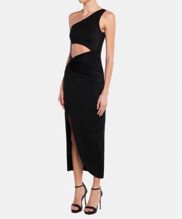Elegantes schwarzes Sommer-Abendkleid Gr. M - OW Collection!