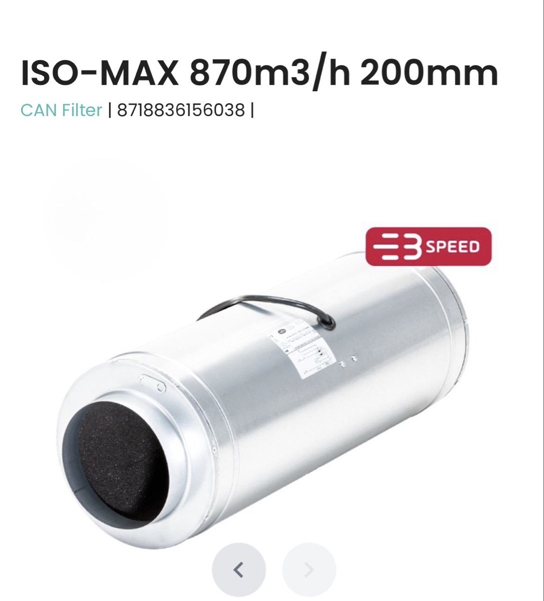 Ventilatoren: Iso Max 200 E2S Rohrventilator gedämpft Grow CBD – Gebraucht aus Aarberg von nany17