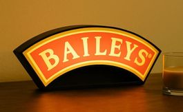Lampe lightbox décoration Baileys