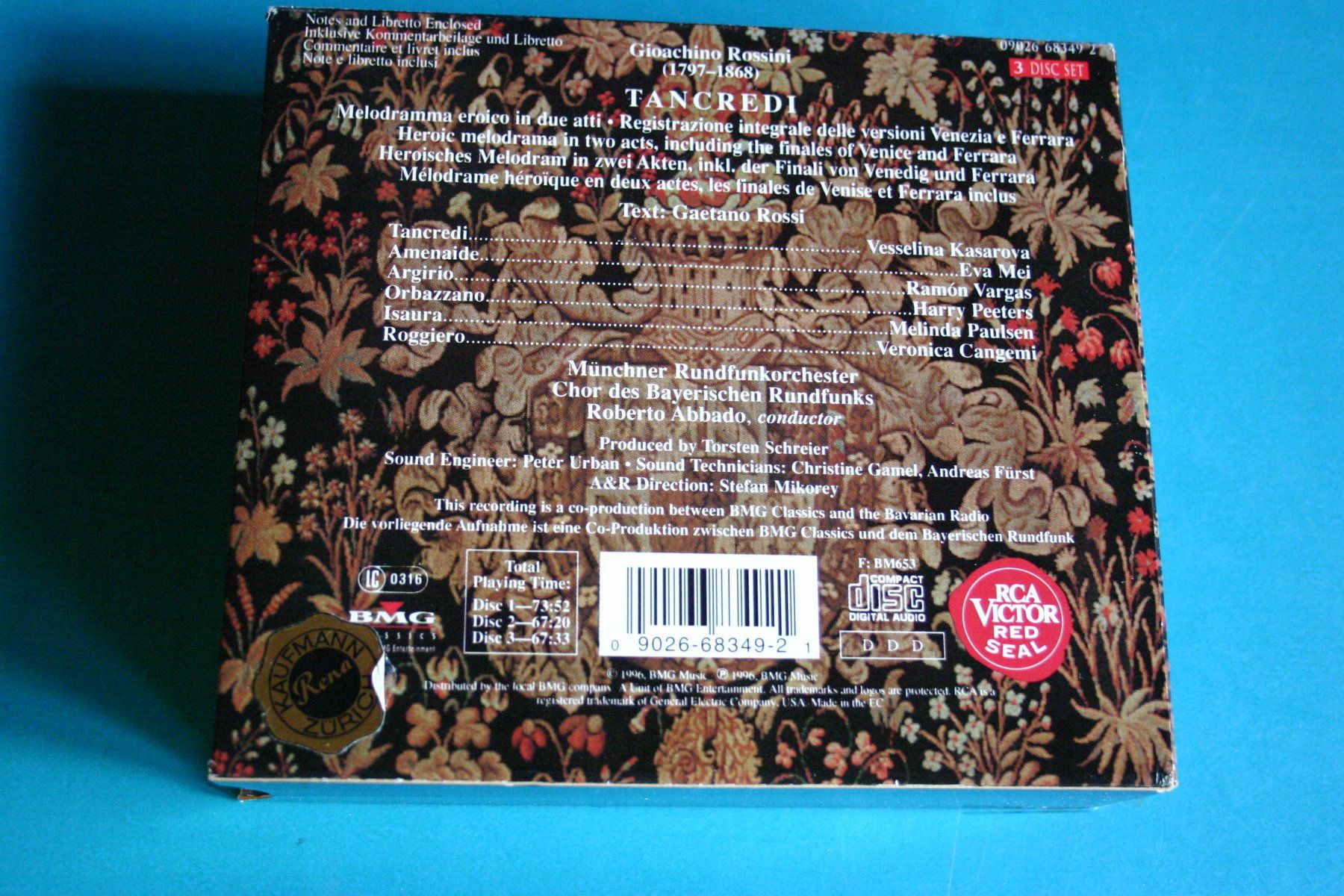 CDs: ROSSINI TANCREDI – Gebraucht aus Winkel von Gallica 1