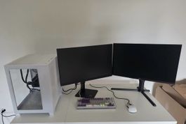 Gaming-PC RTX 3060 + i7 11. Gen + 2x 32" Monitore (240Hz)