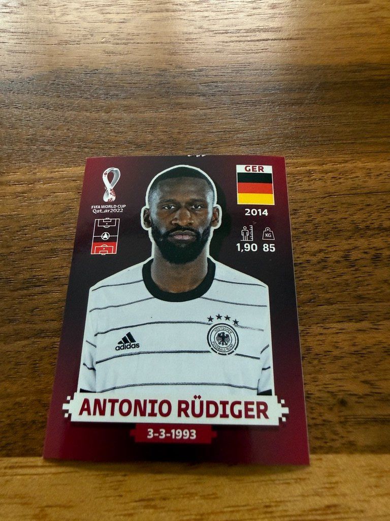 Panini Carte collezionabili: Panini WM Qatar 2022 - GER9 Antonio Rüdiger – Usato da Lyss venduto da Louuurs