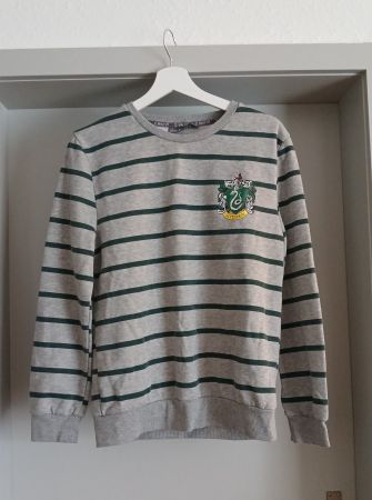 Grauer Slytherin-Pullover (Harry Potter) von Primark Gr. S