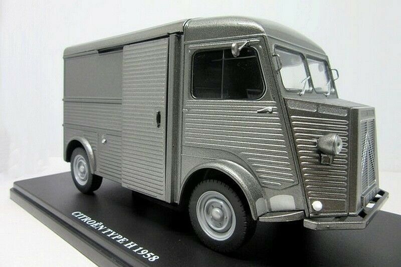 Citroën Type H Échelle 1:24 – Modèle Statique Matt-Hellgrau Par Welly, Collection Adulte