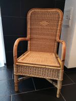 Nachtstuhl Rattan Vintage