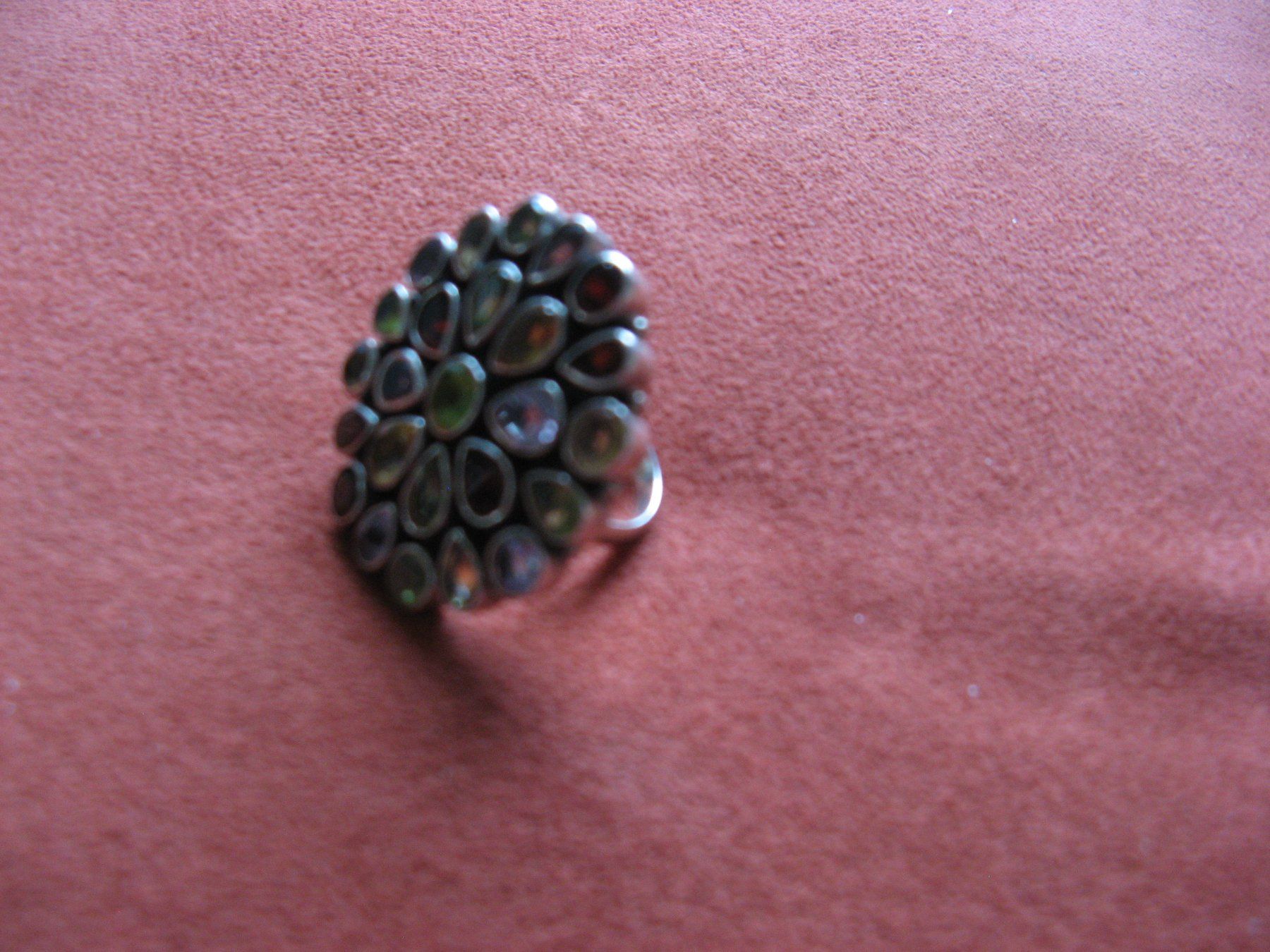 Ringe: Silberring mit Peridot, Granat, Zitrin, Amethyst – Neu (gemäss Beschreibung) aus Zürich von apil 6