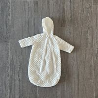 weisser Baby Fusssack mit Kapuze Top Zustand!