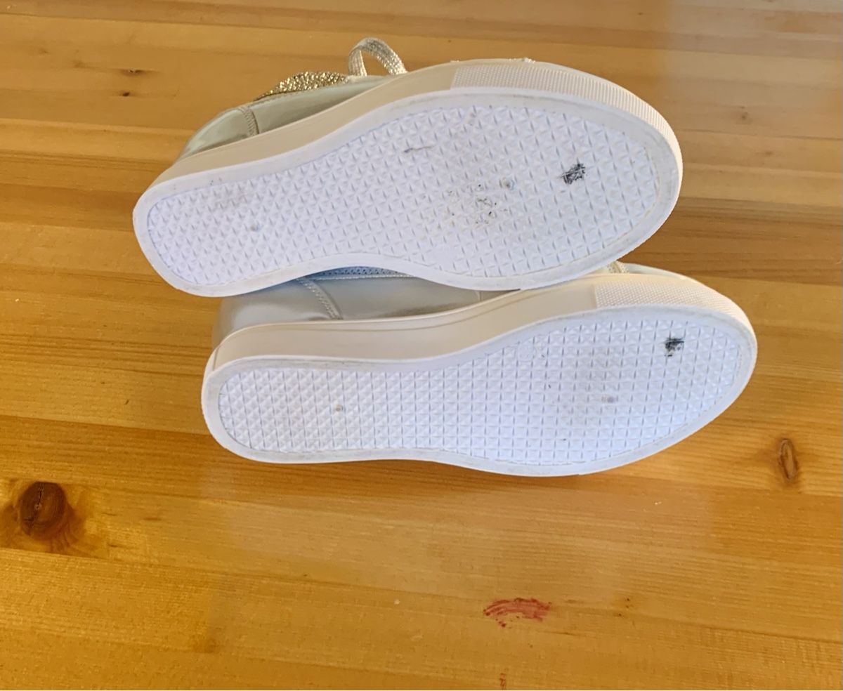 Scarpe da donna: Glitzer Silber Keil Sneakers – Usato da Steinhausen venduto da sue_f9pp 6