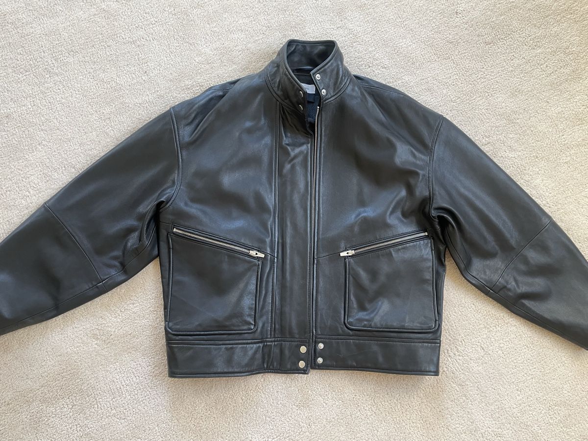 Giacche: The Reformation - Veda oversized leather jacket – Usato da Zürich venduto da Mariva1 3