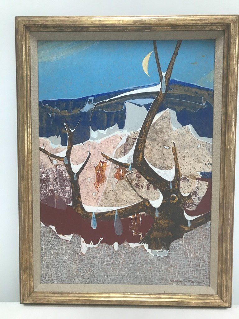 Gemälde: Gemälde von Rudolf-Werner Ackermann / Öl auf Platte – Gebraucht aus Rüdlingen von Charlesboeni