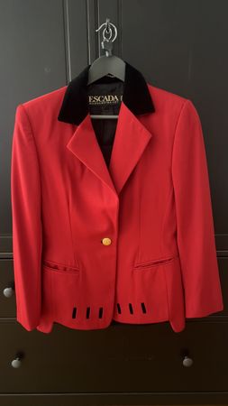 Escada 90‘s Vintage Kostüm schick Blazer Gr.40 Rock Gr.38