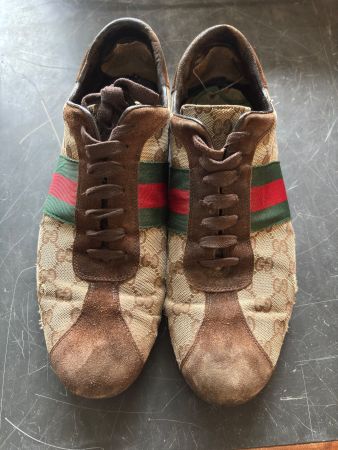 Gucci Sneaker Vintage – stark getragen