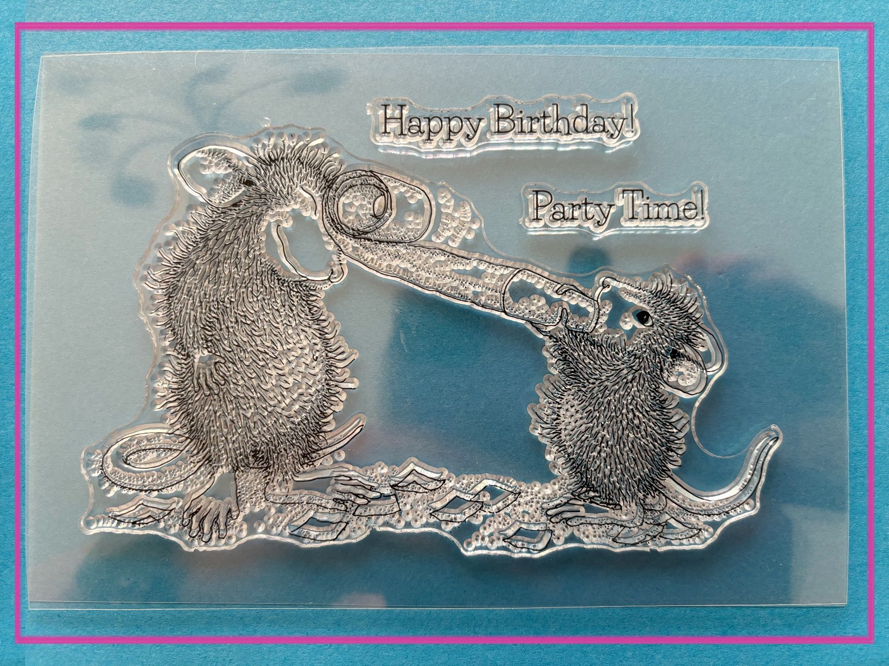 Timbri: Geburtstag Mäuse  -  10x14cm Silikonstempel – Nuovo e nell'imballaggio originale da Frenkendorf venduto da jazzplatten