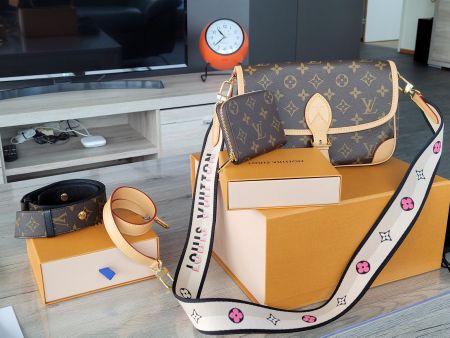 Louis Vuitton Tasche und  Geldbörse Set Monogram Canvas